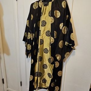 J. Peterman Company silk/rayon robe